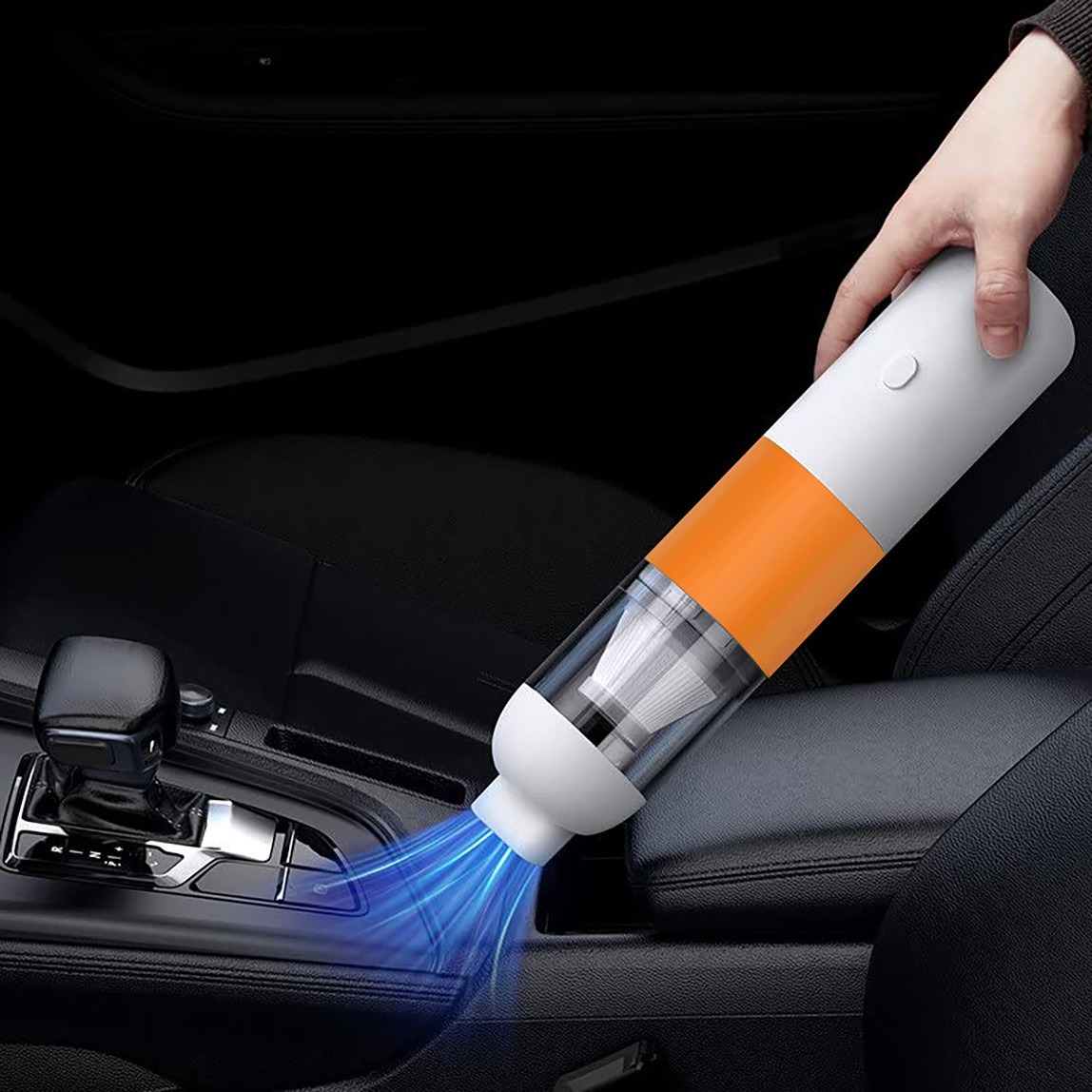    Taşınabilir 5V 1.2A Kablosuz Şarjlı Araç Süpürgesi 