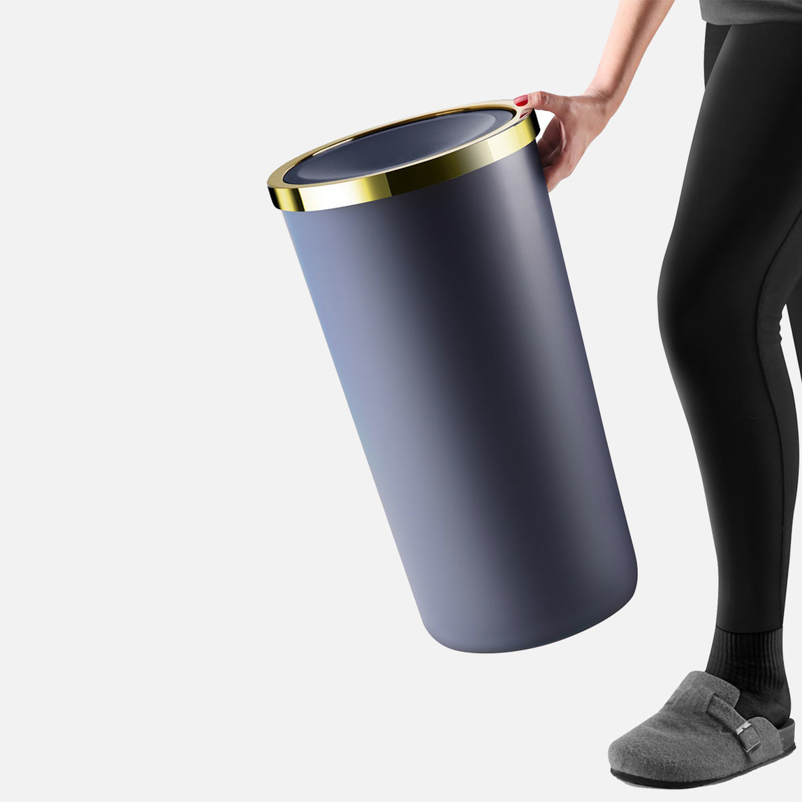    Primanova Lenox Çöp Kovası 35L Lacivert 