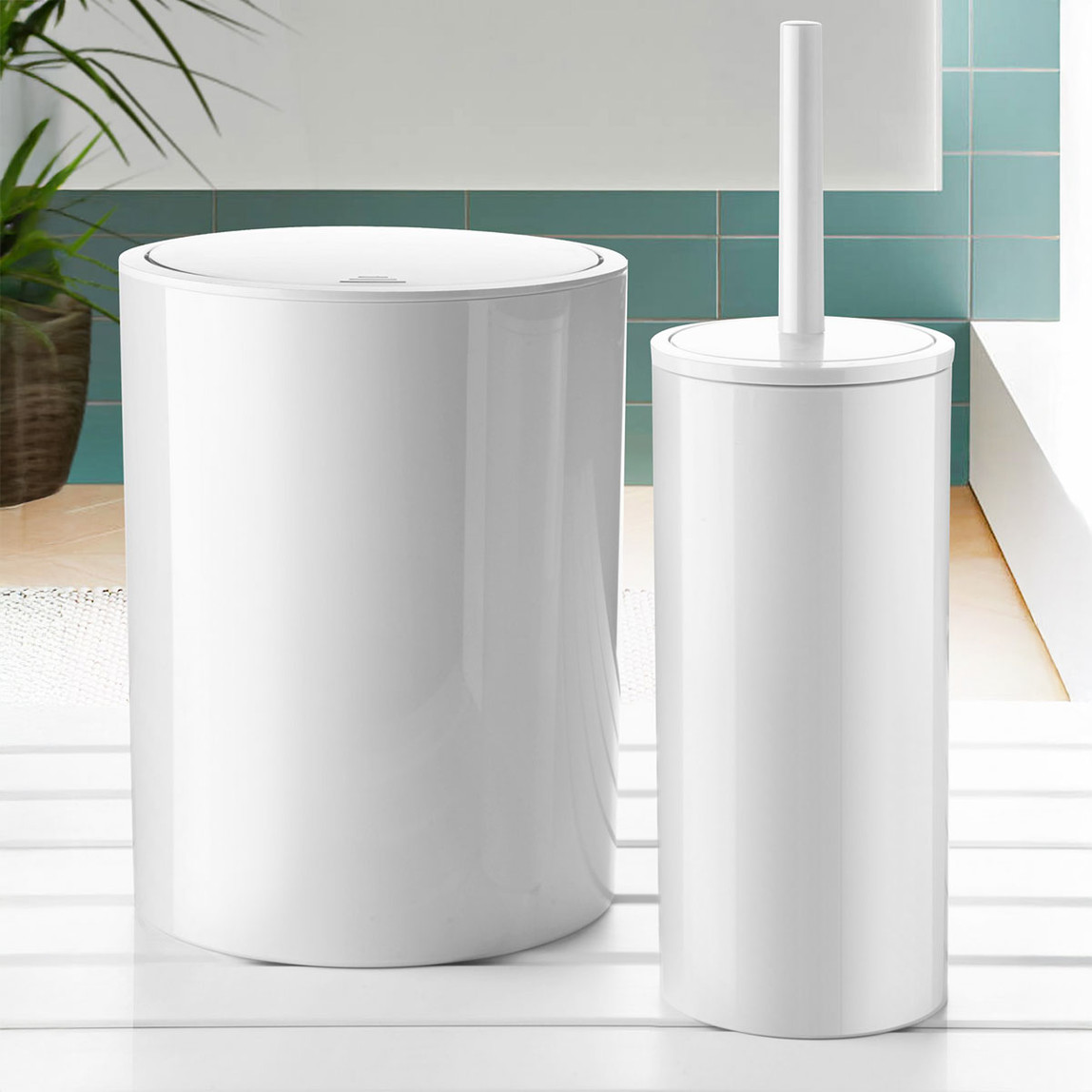    Primanova Flores 2'li Banyo Seti Beyaz 