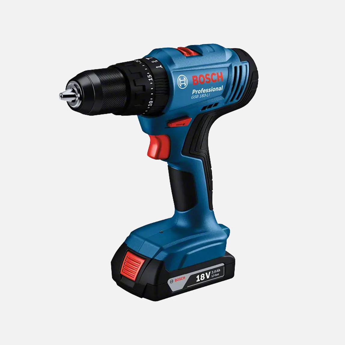   Bosch GSB 183-Li 2.0 Ah Profesyonel Çift Akülü Vidalama 