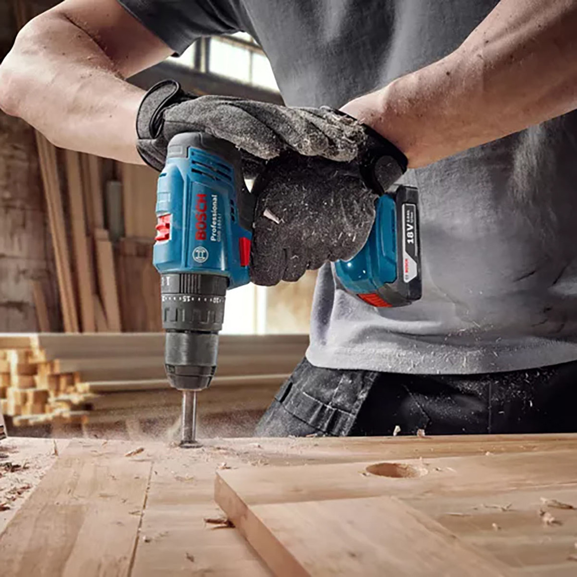    Bosch GSB 183-Li 2.0 Ah Profesyonel Çift Akülü Vidalama 