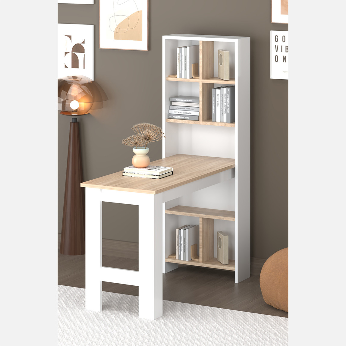    Fly Hira Çok Amaçlı Raflı Bar Masası 