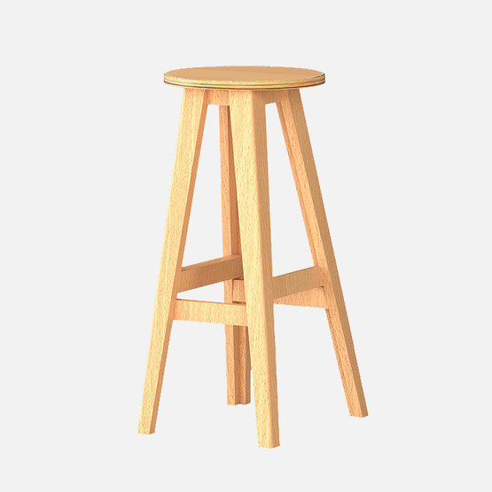 Fly Ahşap Bar Taburesi