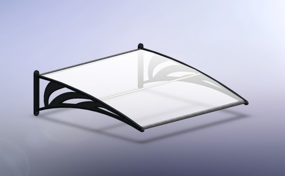  Global Tente Kapı Üstü Sundurma 120x100cm Beyaz- Ana Kit-Ekonomik Seri