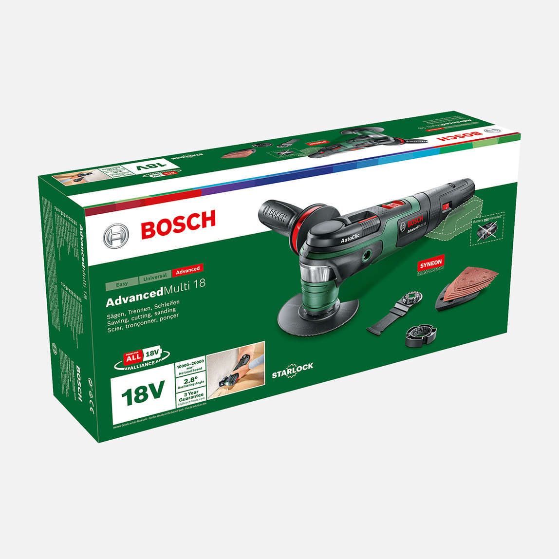    AdvancedMulti 18 (Solo)Akülü Çok Fonksiyonlu Alet (Akü ve Şarj Cihazı Dahil Değildir.) 
