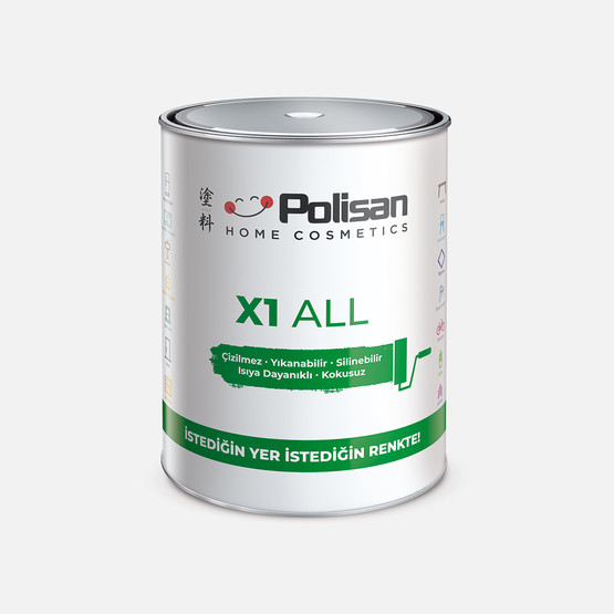 Polisan X1 ALL Tüm Yüzey Boyası 0,75L Yağmur Ormanı