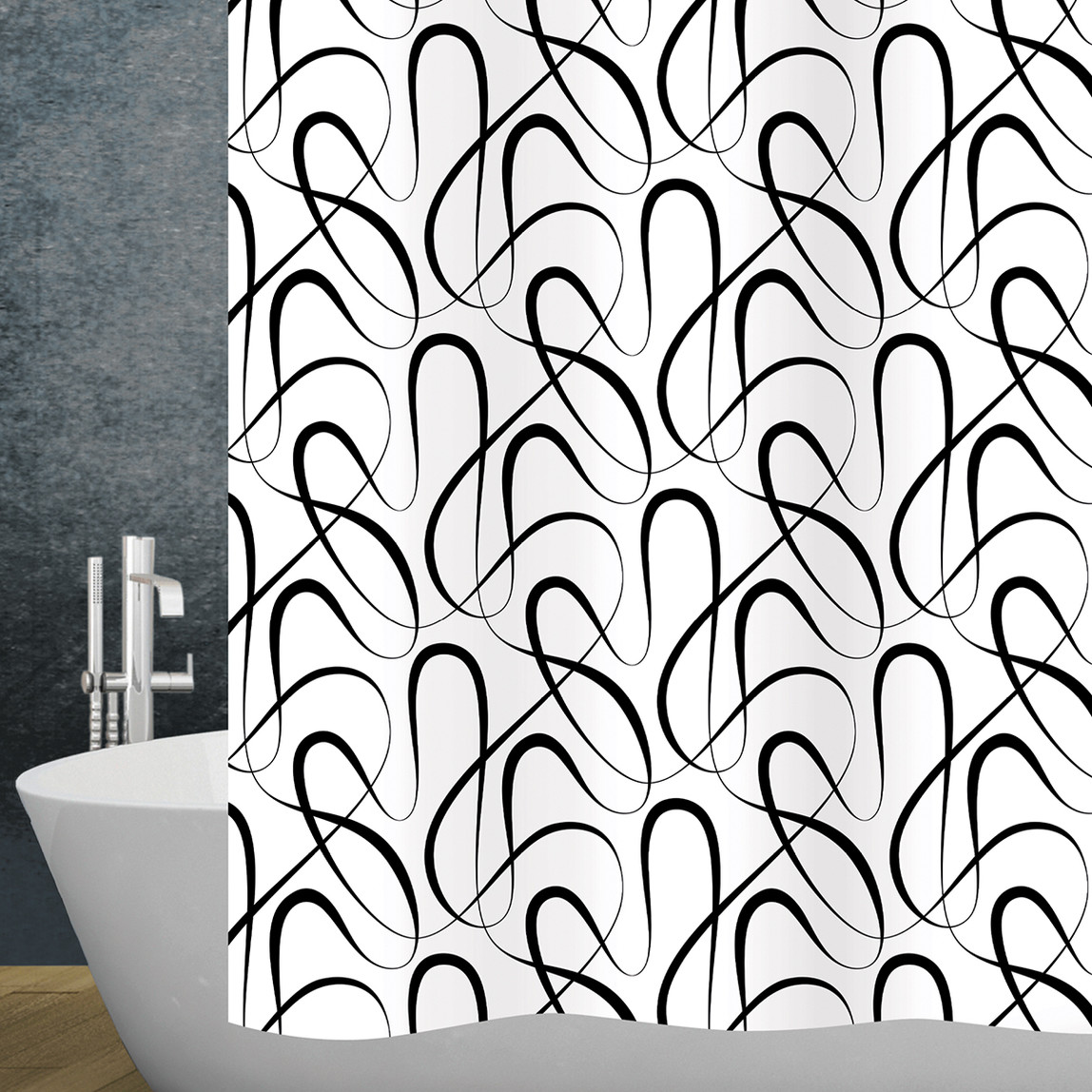    Duş Perdesi Swing Black 120x200 Cm 