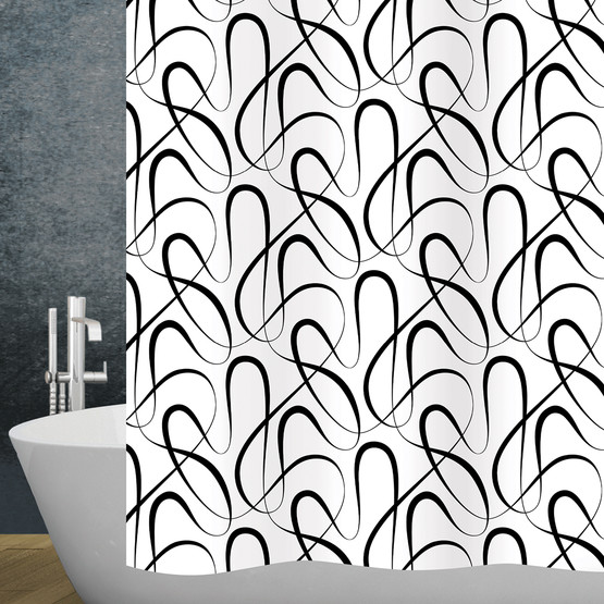 Duş Perdesi Swing Black 120x200 Cm