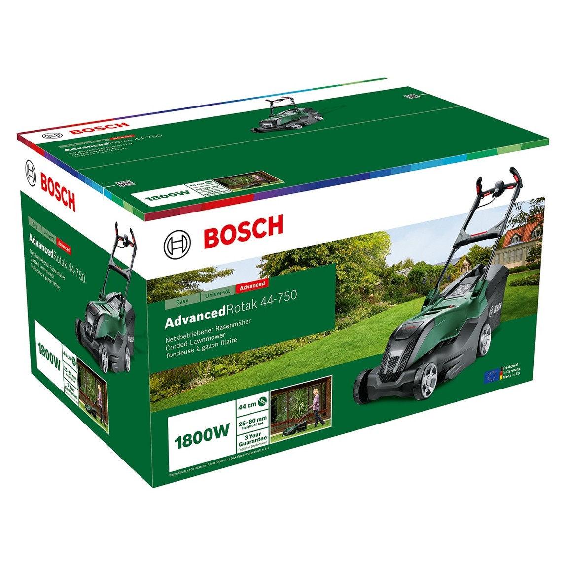    Bosch Advanced Rotak 44-750 Çim Biçme Makinesi  