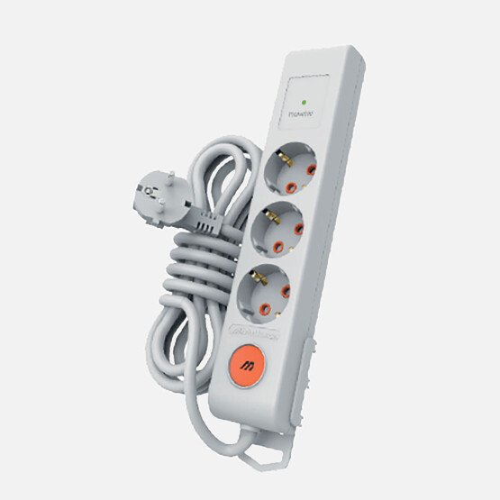 Mutlusan Şok Korumalı 3lü Prizi 3m Beyaz
