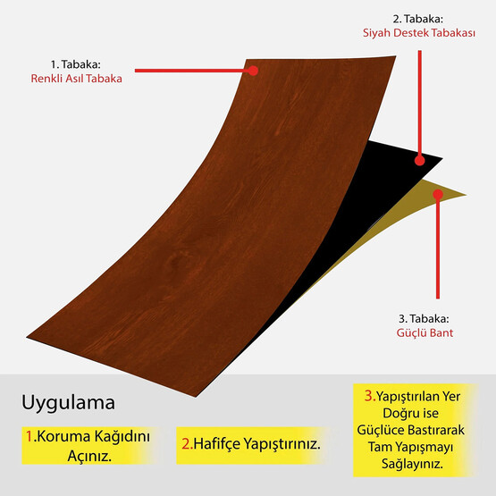  Tink PVC Yapışkanlı Yer Döşeme Altın Meşe 25x80cm