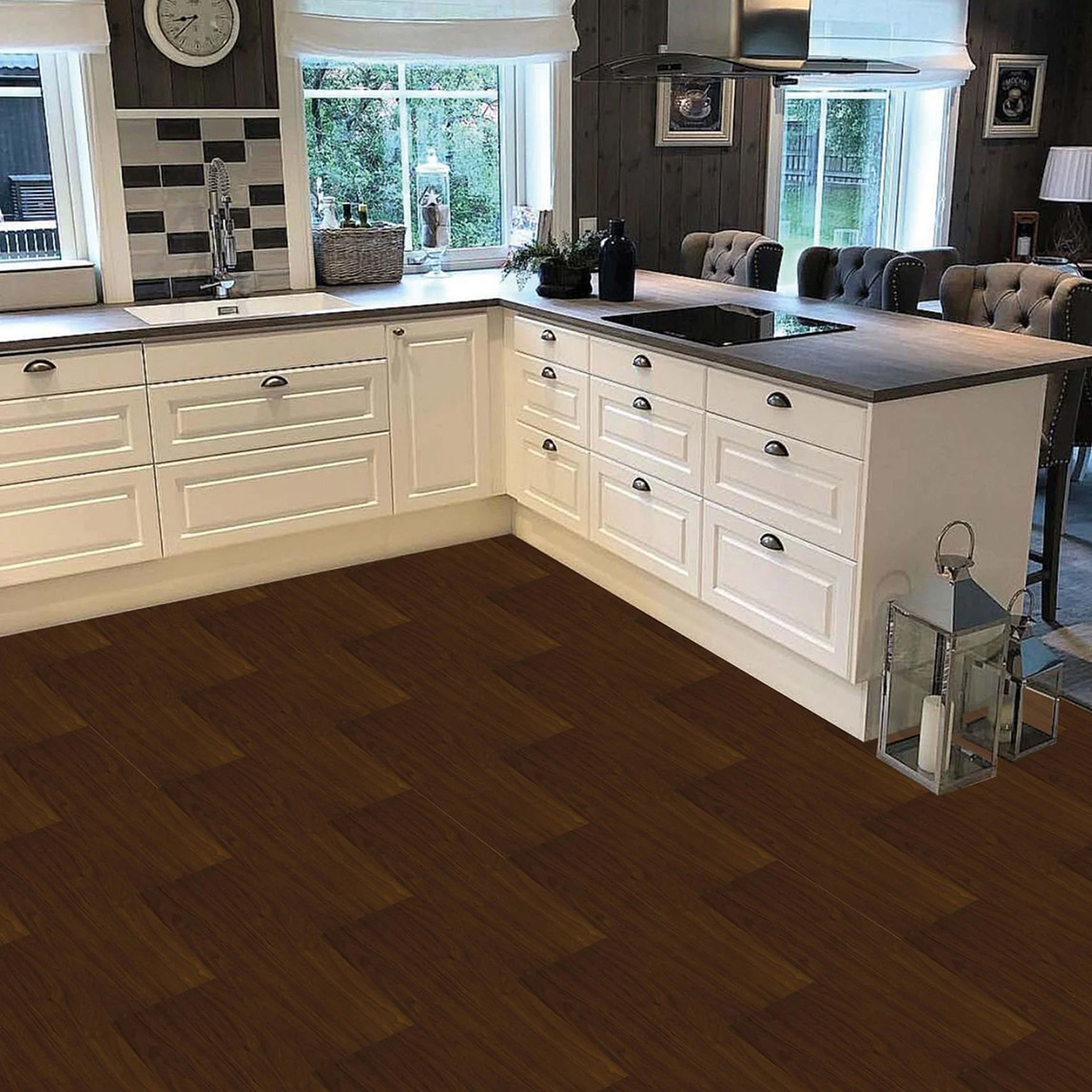    Tink PVC Yapışkanlı Yer Döşeme Teak 25x80cm 