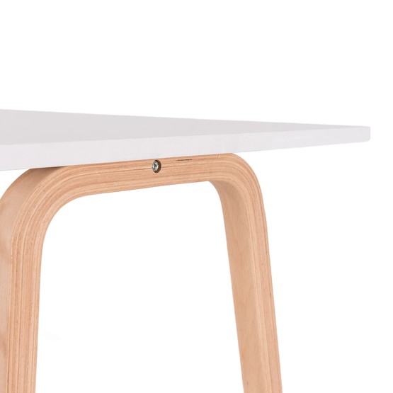 Max Çalışma Masası Beyaz Ahşap