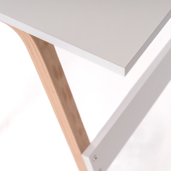 Max Çalışma Masası Beyaz Ahşap