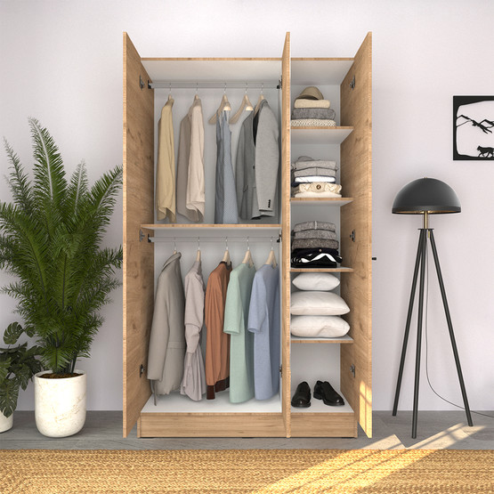Adore Trendline 3 Kapılı Aynalı Gardırop Florida Meşe
