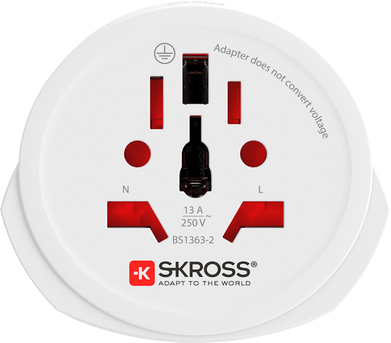 Seyahat Adaptörü, World To Europe Beyaz