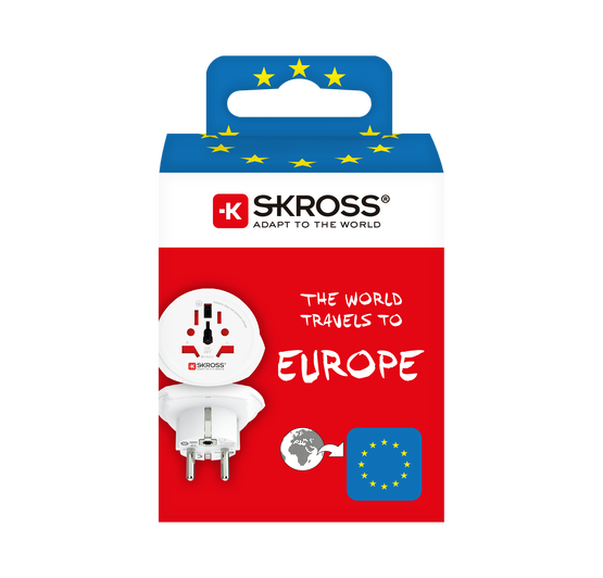 Seyahat Adaptörü, World To Europe Beyaz