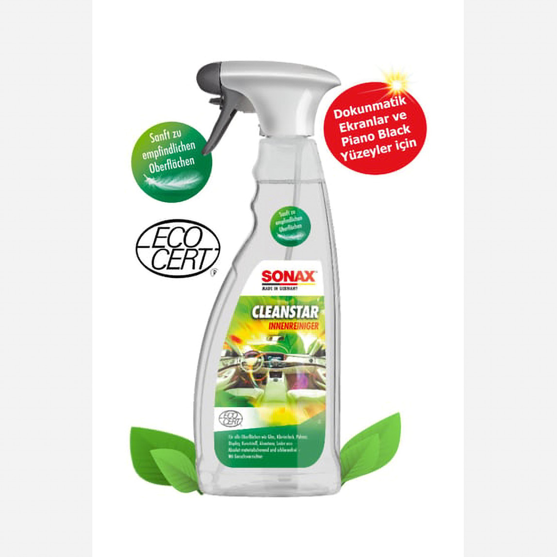    Sonax Cleanstar Araç içi ve Cam Temizleyici 