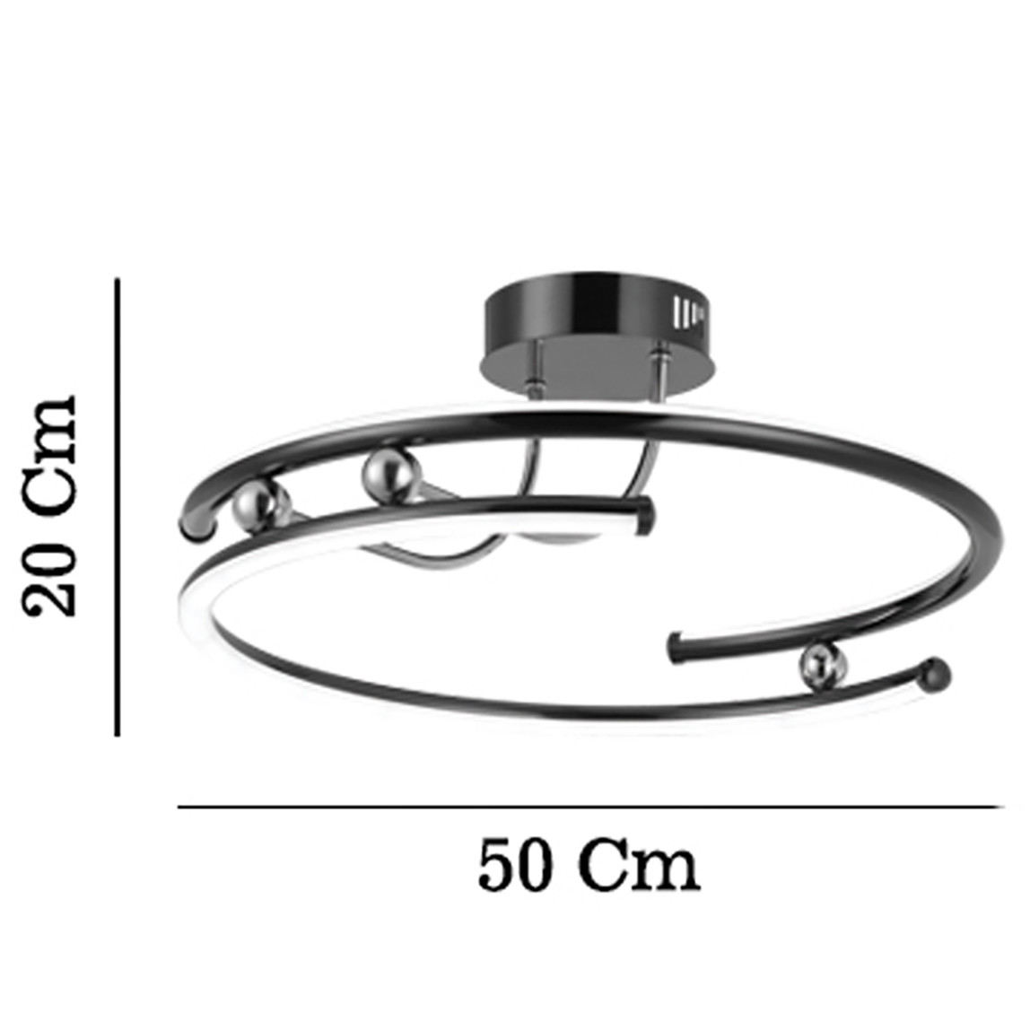    Lucea Anola Ledli Plafonyer 50cm 