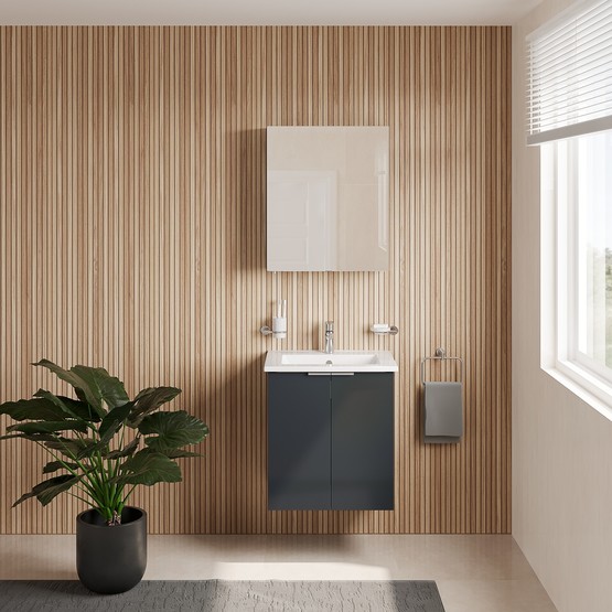 VitrA Nexa Square 60cm Banyo Dolabı Antrasit