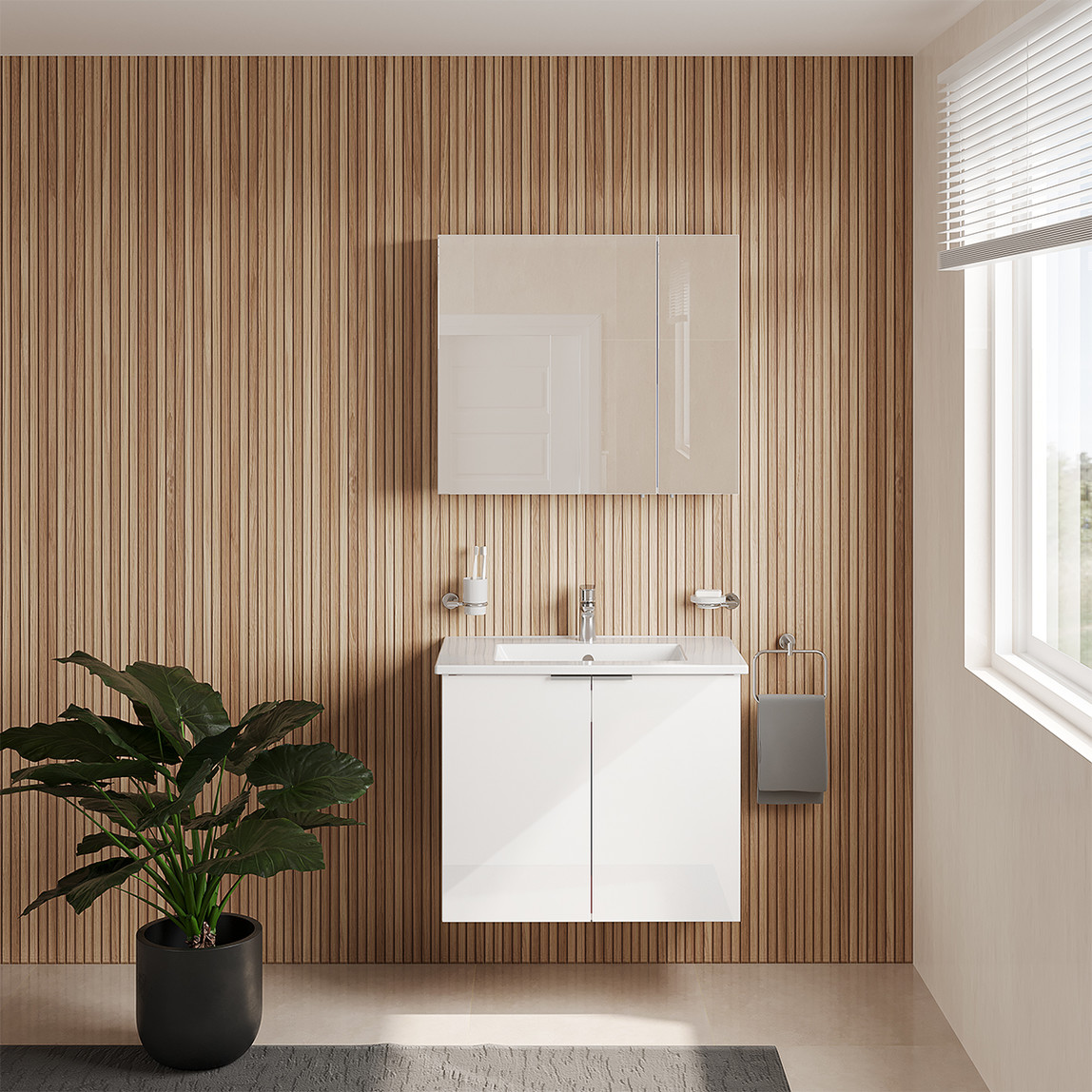    VitrA Nexa Square 80cm Banyo Dolabı 