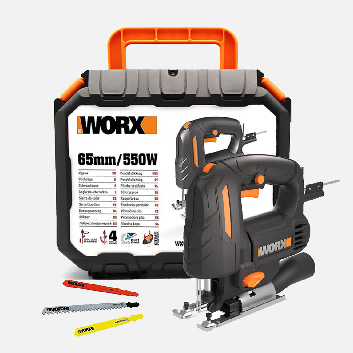    Worx WX463 550 Watt Devir Ayarlı Profesyonel Dekupaj Testere 