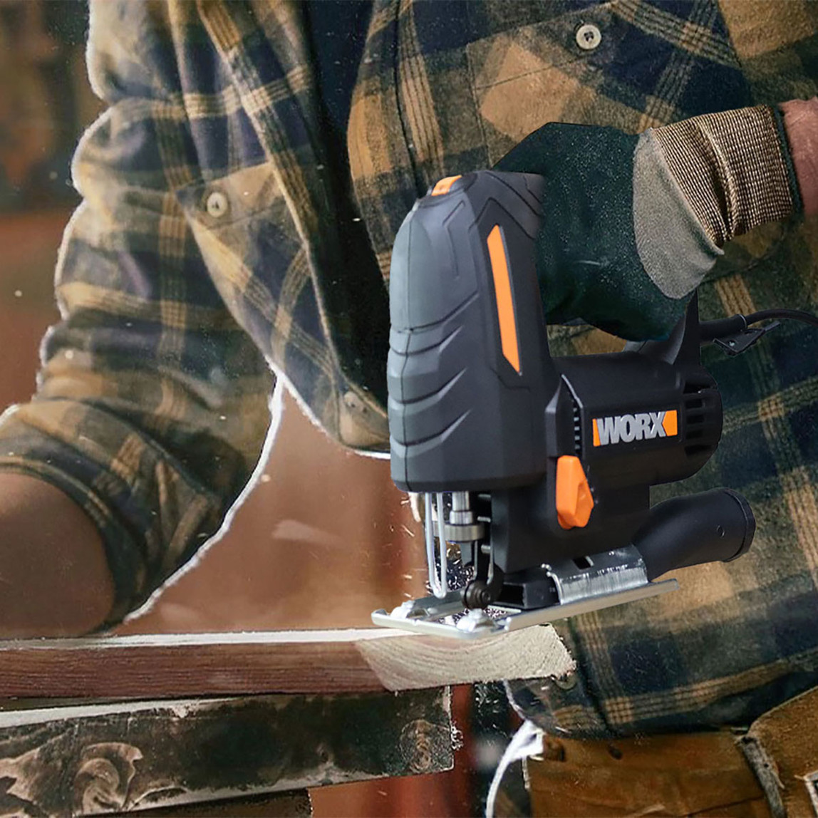    Worx WX463 550 Watt Devir Ayarlı Profesyonel Dekupaj Testere 