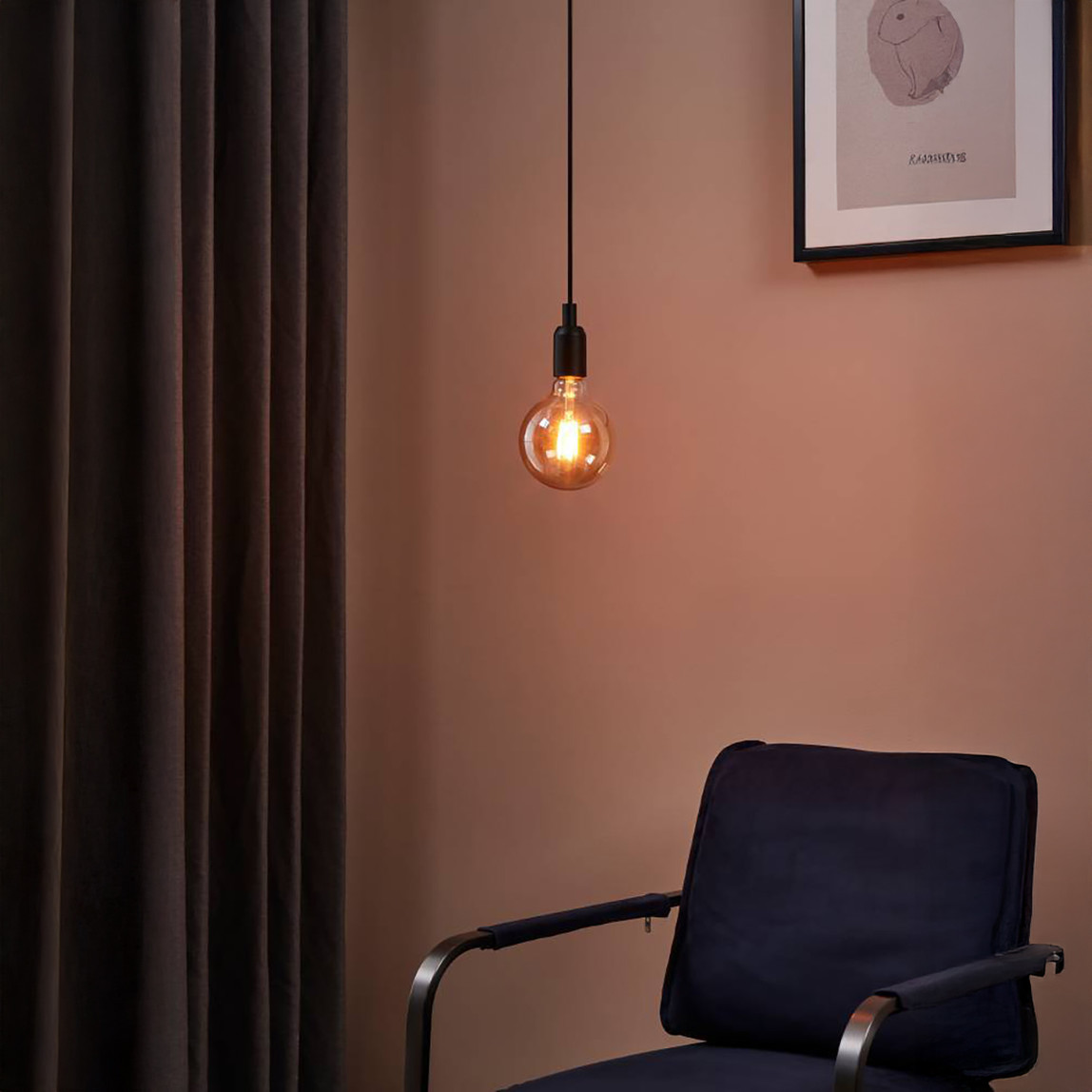    Eglo Amber G125 4W Amper 1700K Sarı Led Ampul 