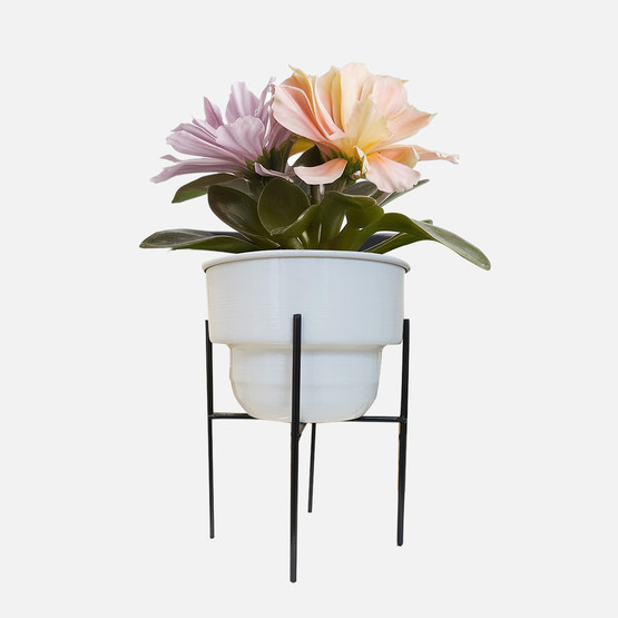 Ferforjeli Metal Saksı 30x21 cm