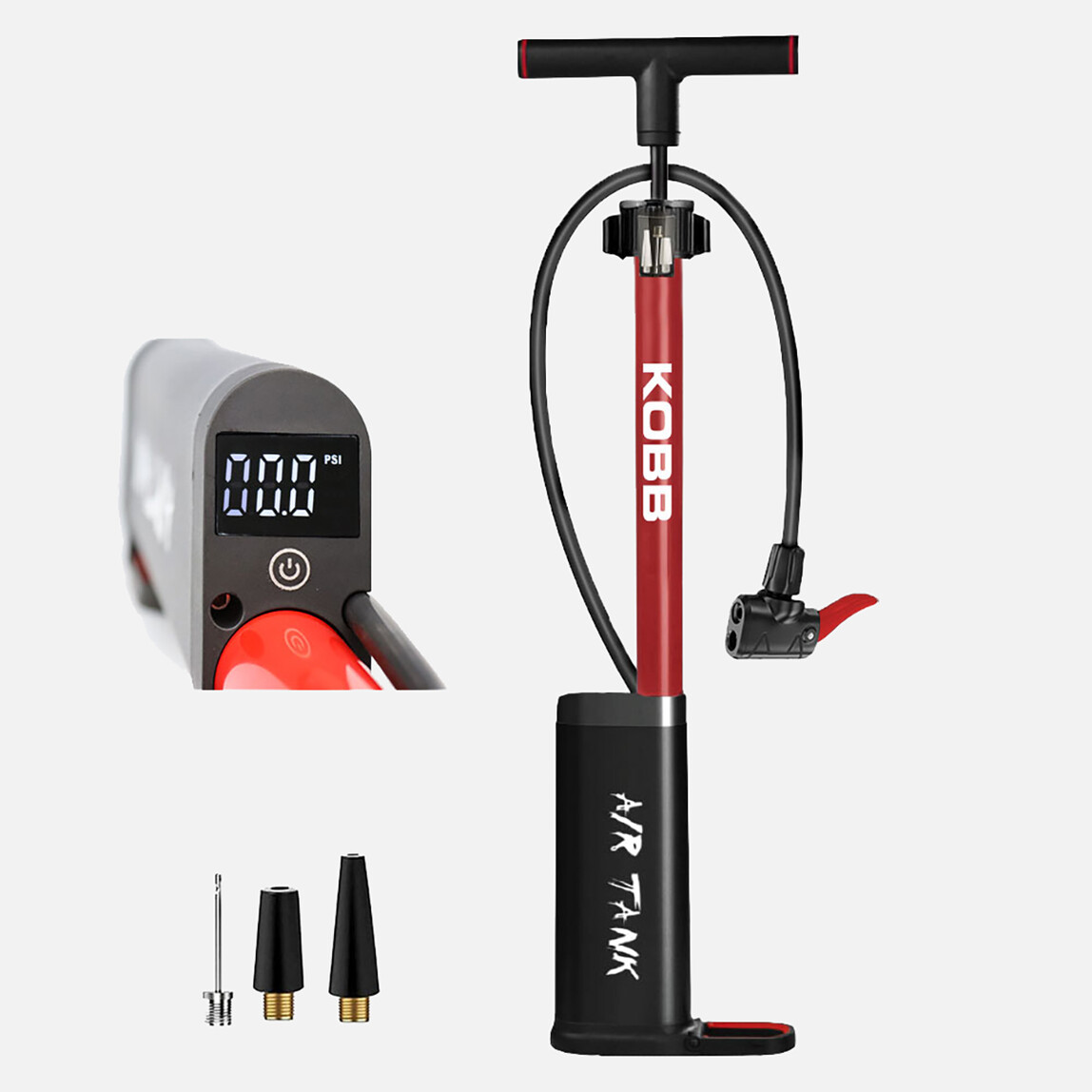    KOBB KB3256D 87 PSI Dijital Basınç Göstergeli Taşınabilir El Pompası 