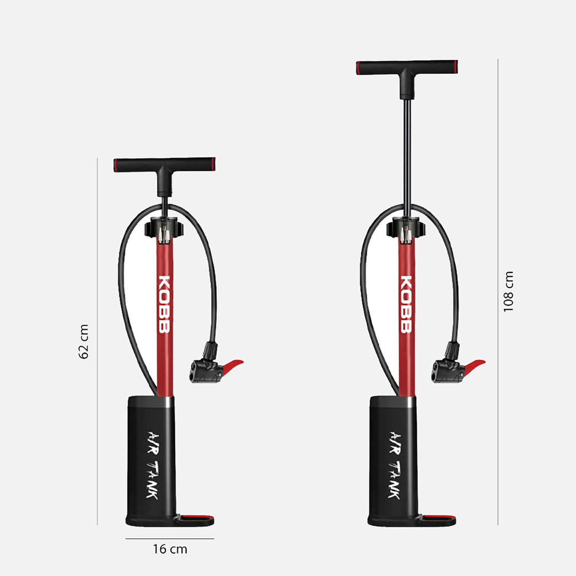    KOBB KB3256D 87 PSI Dijital Basınç Göstergeli Taşınabilir El Pompası 