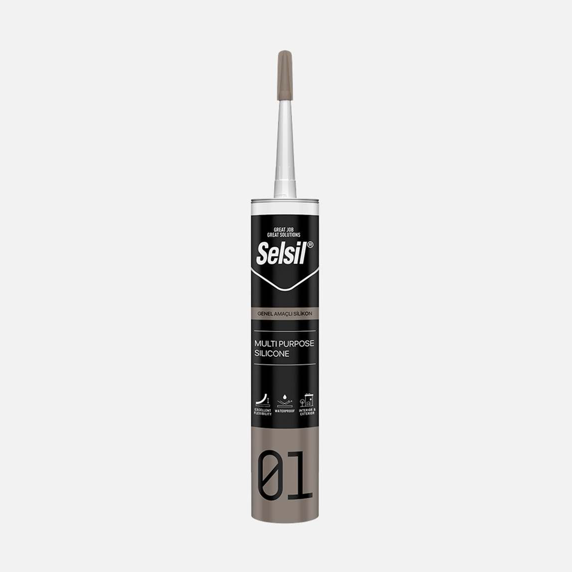    Selsil Genel Amaçlı Silikon 280 gr Şeffaf 