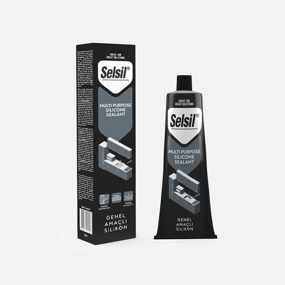 Selsil Genel Amaçlı Tüp Silikon Beyaz 50 ML 
