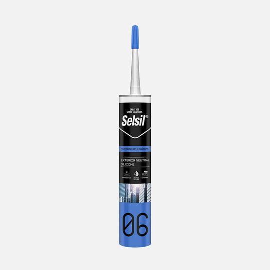 Selsil Nötr Dış Cephe Silikonu Beyaz 300 ML
