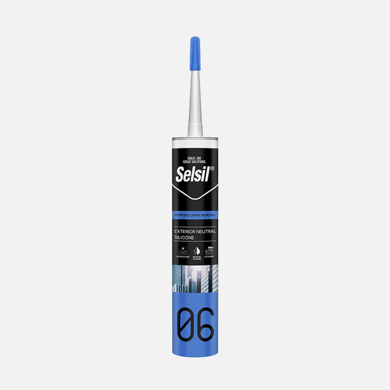 Selsil Nötr Dış Cephe Silikonu Antrasit Gri 300 ML

