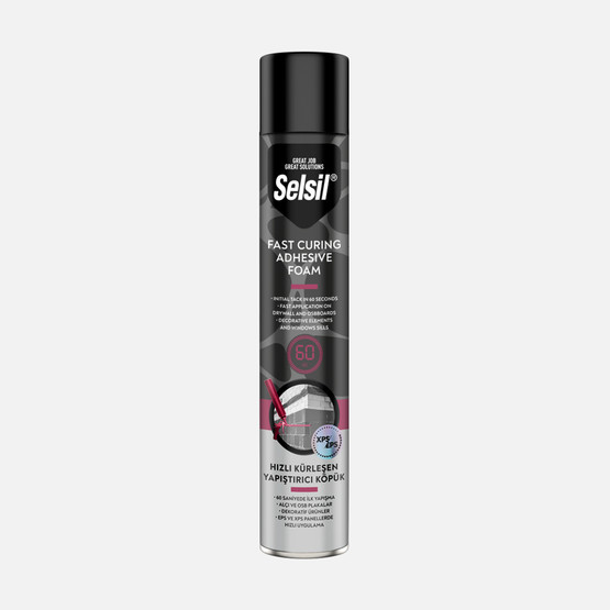 Selsil Hızlı Kürleşen Mantolama Köpük Tabancalı Sarı 850 GR 
