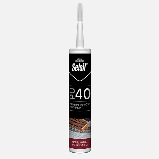 Selsil PU 40 Genel Amaçlı PU Yapıştırıcı Beyaz 280 ML