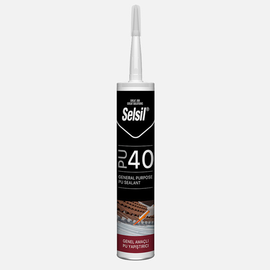 Selsil PU 40 Genel Amaçlı PU Yapıştırıcı Gri 280 ML