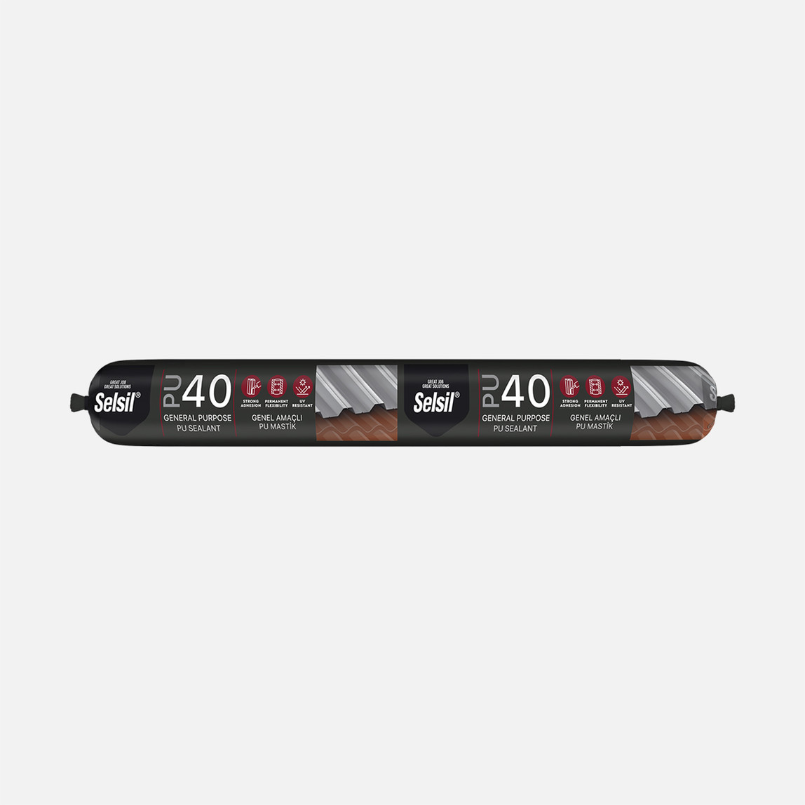    Selsil PU 40 Genel Amaçlı PU Yapıştırıcı Siyah 600 ML
 