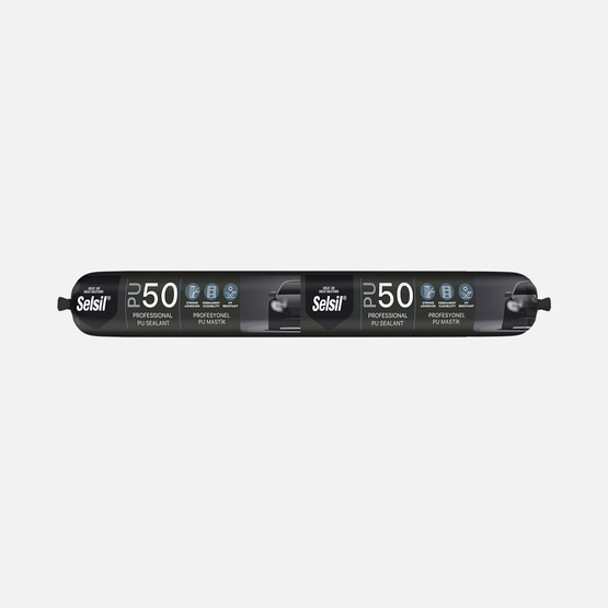 Selsil PU 50 Pro Yapıştırıcı Siyah 600 ML
