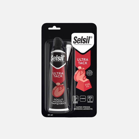 Selsil Ultra Tack Güçlü Montaj Yapıştırıcı 60 ML
