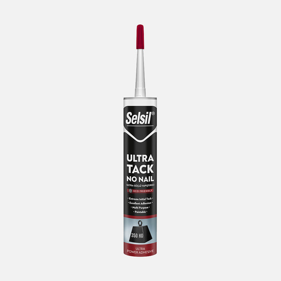 Selsil Ultra Tack Güçlü Montaj Yapıştırıcı Beyaz 290 ML
