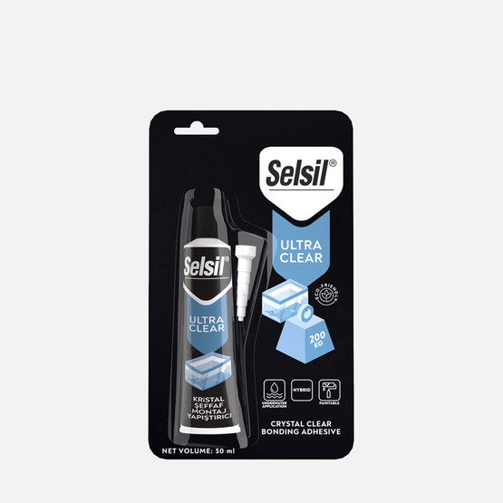 Selsil Ultra Clear Kristal Şeffaf Montaj Yapıştırıcı 50 ML
