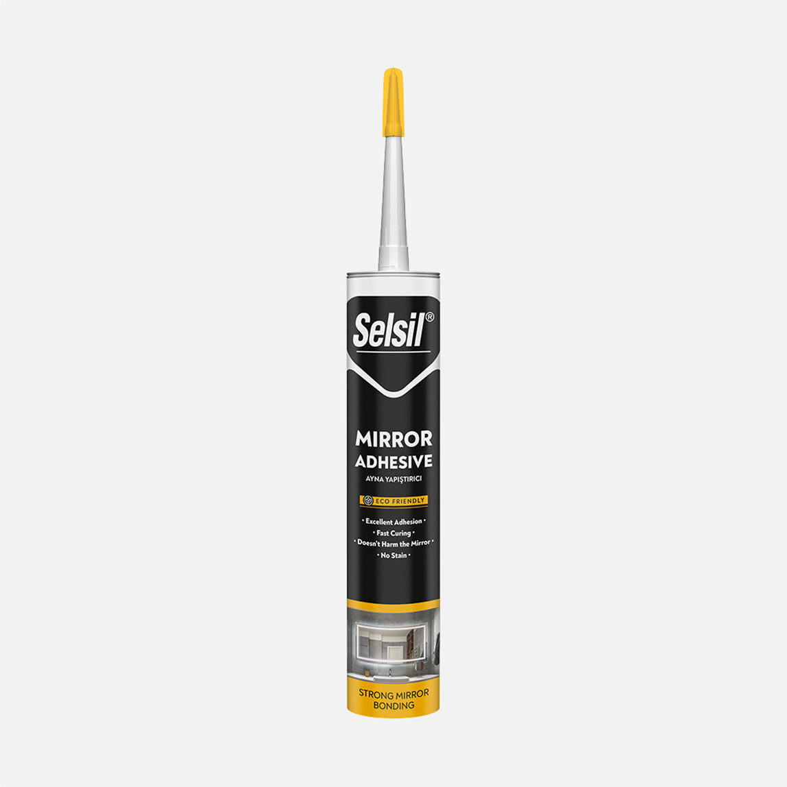    Selsil Ayna Yapıştırıcısı Beyaz 290 ML
 
