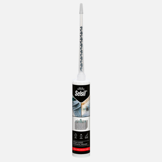 Selsil Epoksi Bazlı Kimyasal Dübel Gri Ral 7023 300 ML
