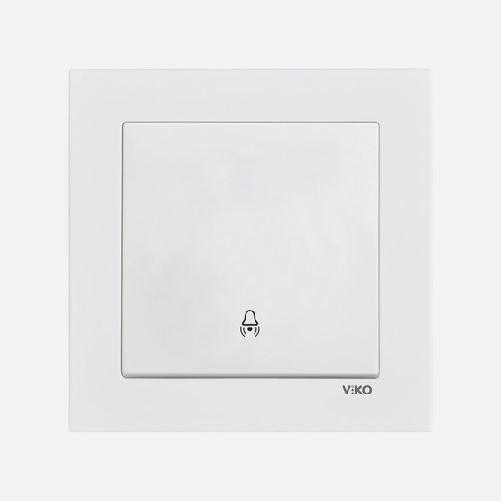 Viko Karre 55 Beyaz Zil Anahtarı C1