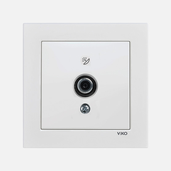 Viko Karre 55 Beyaz Uydu Prizi Kon Sonlu