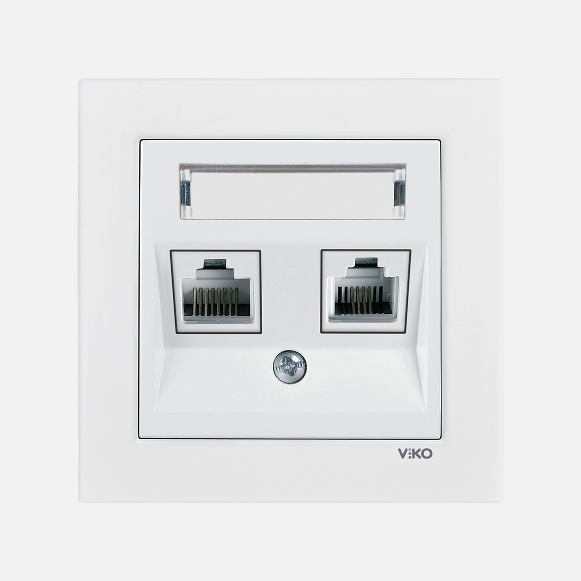    Viko Karre 55 Beyaz Etiketli D Numeris Cat5e+Cat3 