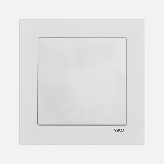 Viko Karre 55 Beyaz Dual Anahtar C1