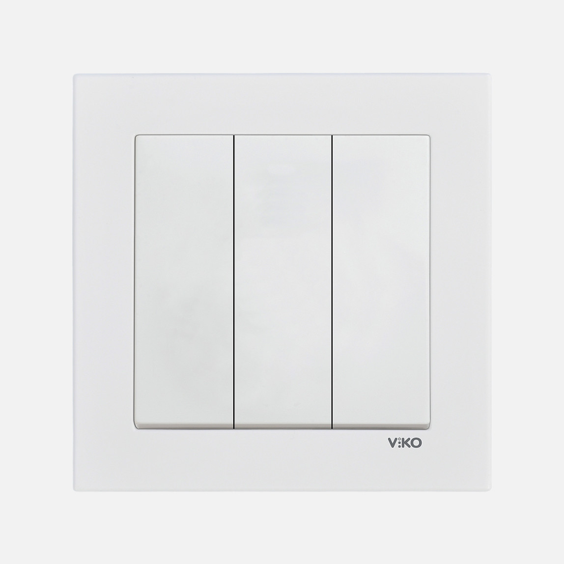    Viko Karre 55 Beyaz Üçlü Anahtar 